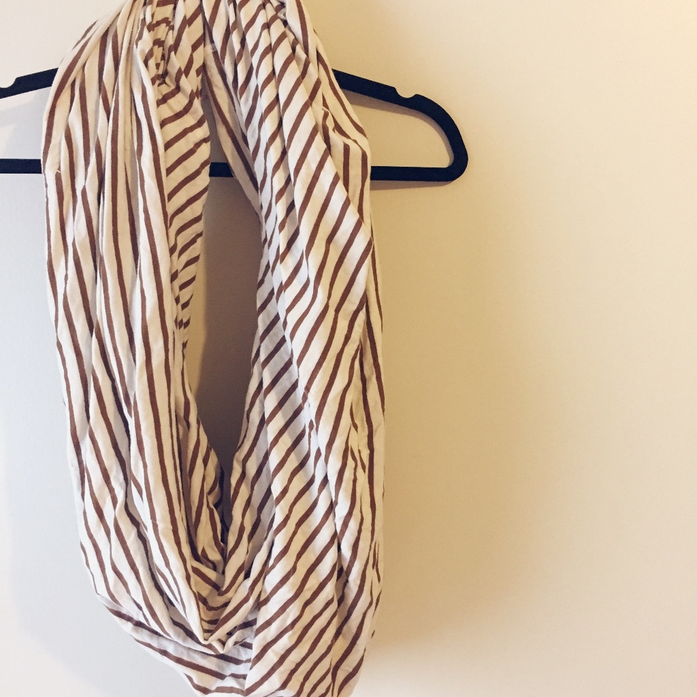 NWOT American Apparel Striped Infinity Scarf